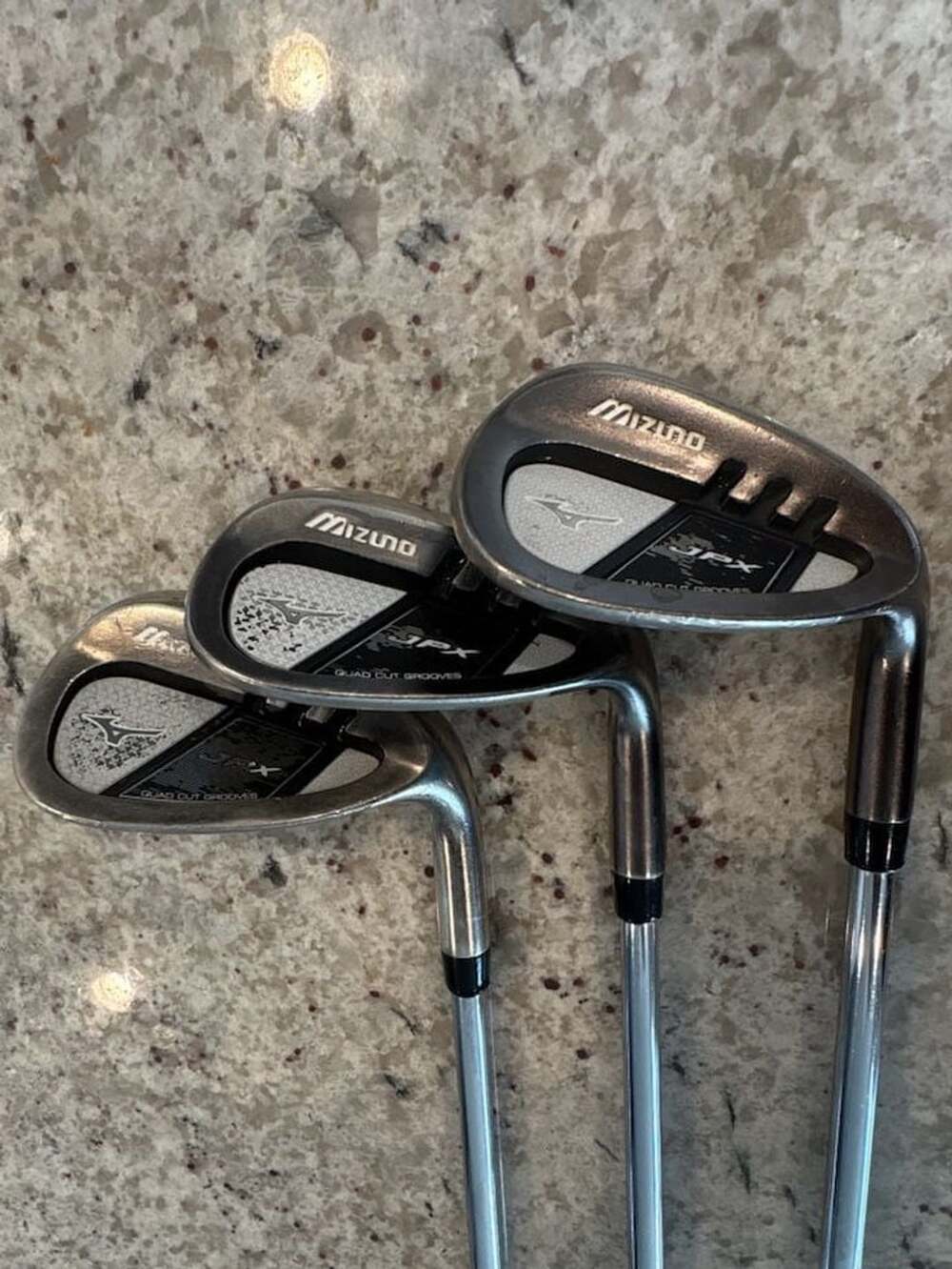 Mizuno JPX Black Nickel Wedge Set 50, 56, 60 Degree Steel Shaft